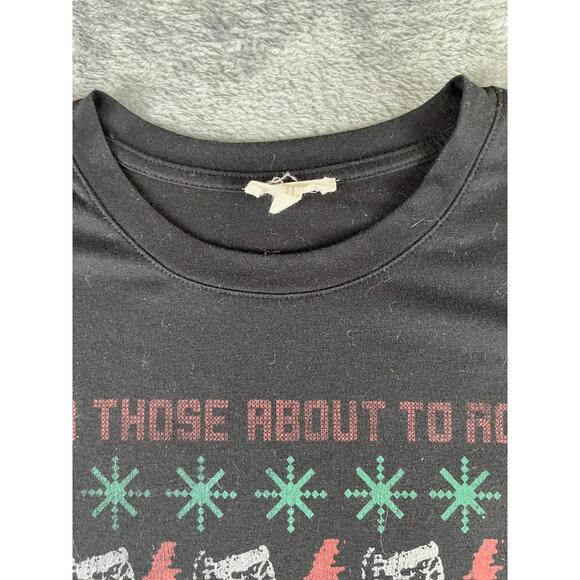 mens ACDC shirt black For Those About to Rock missing tag medium excellent cond - Picture 7 of 10